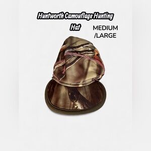 Huntworth Camouflage Hunting Hat with Pink Stitching | Outdoor Cap |